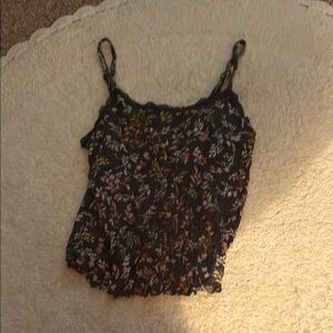 Art Class Black Smocked Camisole Top